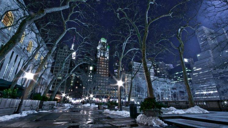 New York City, Snow HD Wallpaper Desktop Background
