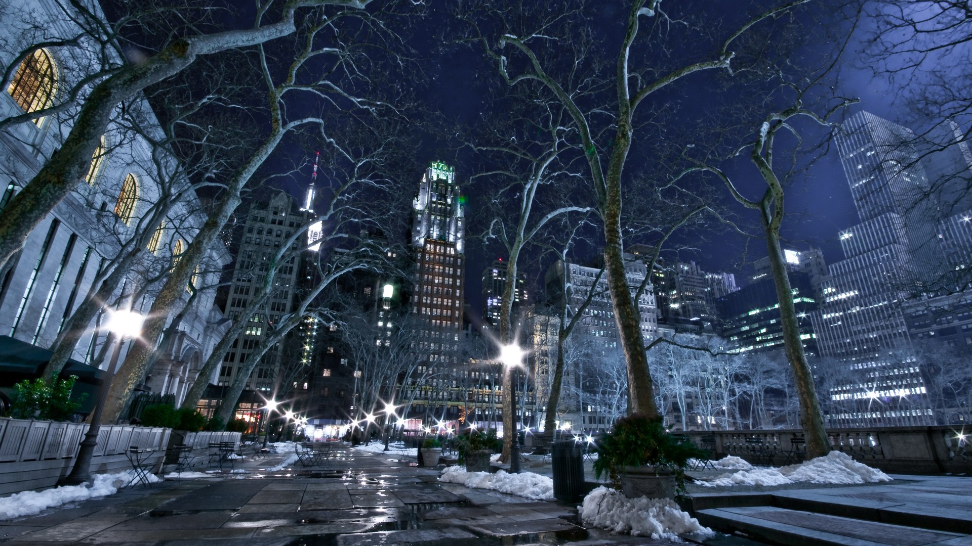New York City, Snow Wallpaper