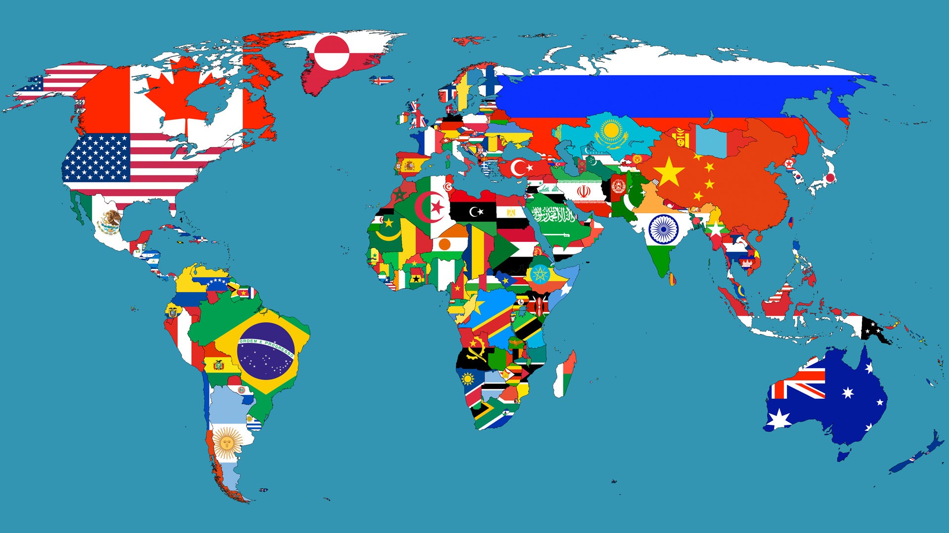 map, Flag Wallpaper