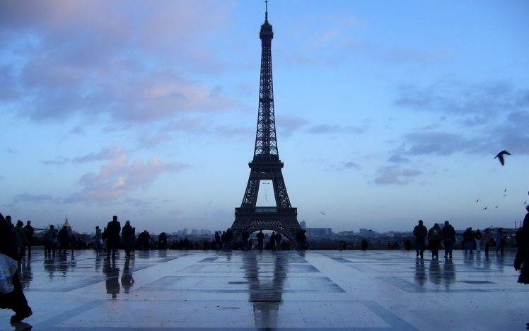 Eiffel Tower, France, Paris, Gloomy, Architecture HD Wallpaper Desktop Background