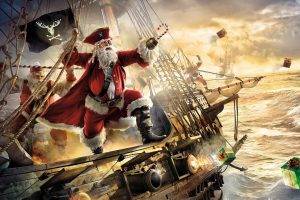 Noel, Boat, Santa, Santa Claus