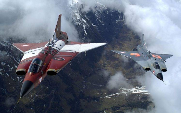 Jet, Saab 35 Draken, Aircraft HD Wallpaper Desktop Background