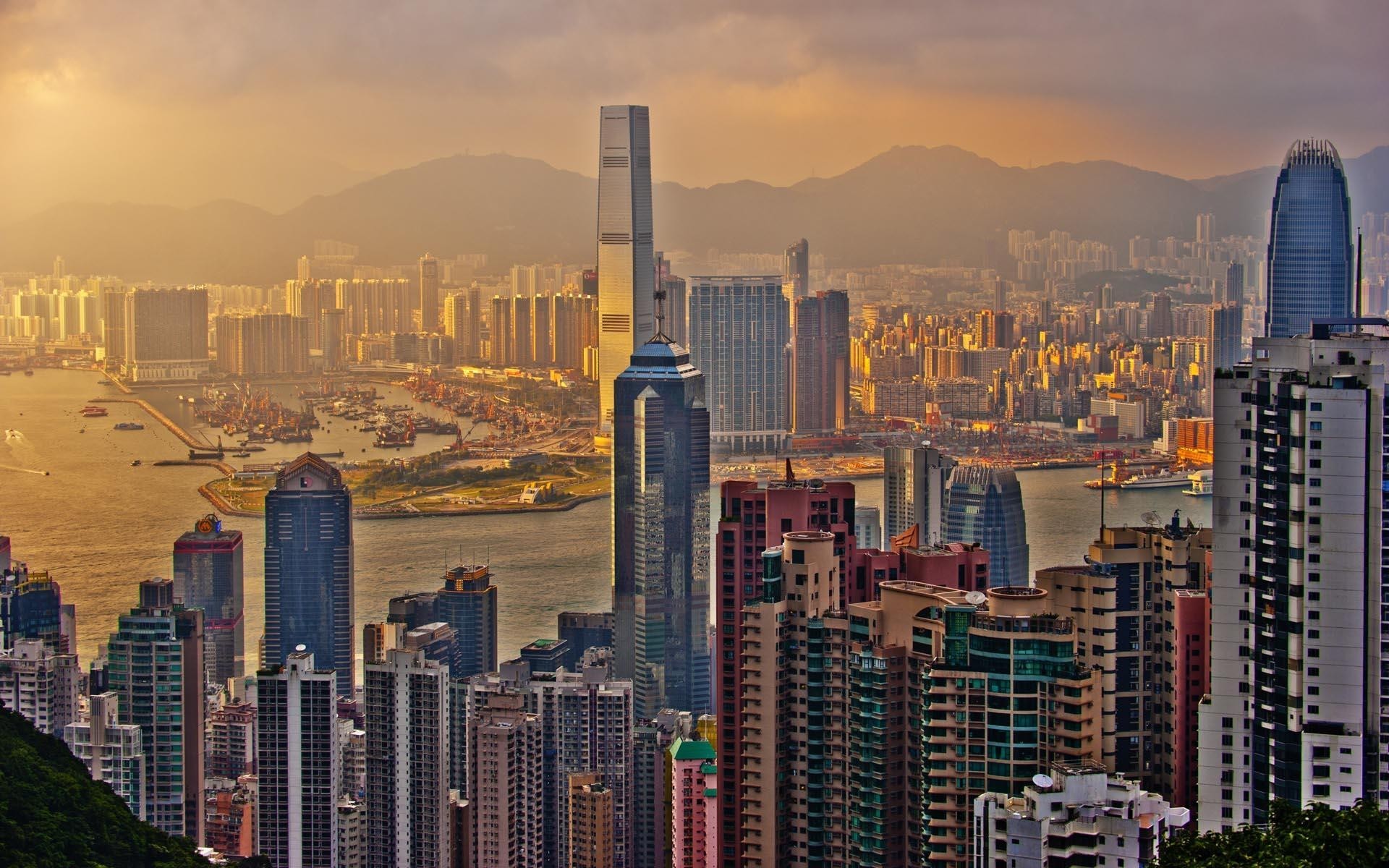 city, Cityscape, Hong Kong, China Wallpaper