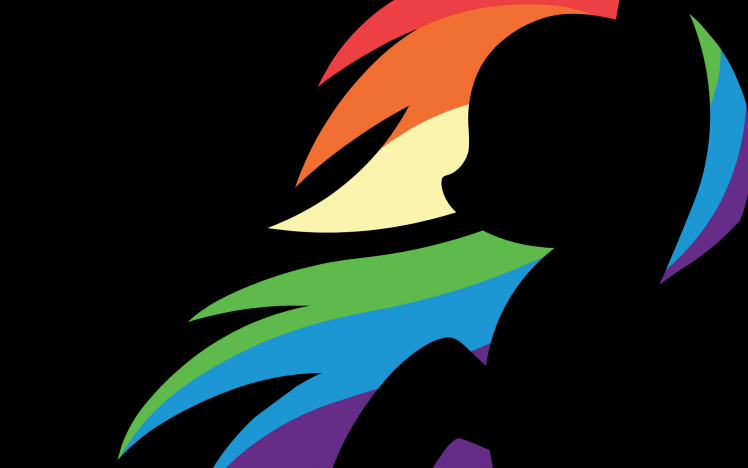 My Little Pony, Rainbow Dash, Minimalism HD Wallpaper Desktop Background