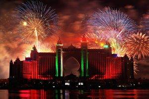 Abu Dhabi, Building, Fireworks