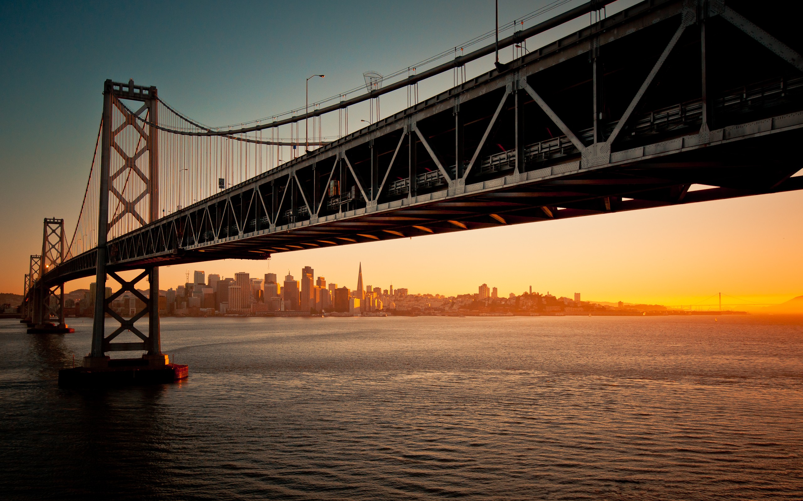 sky, Bridge, San Francisco, Bay Bridge Wallpaper