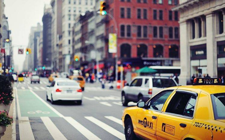 New York City, Taxi HD Wallpaper Desktop Background
