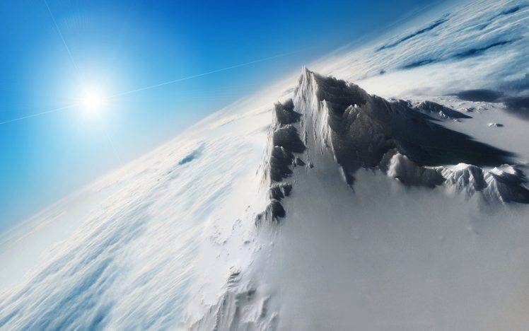 mountain, Aerial View HD Wallpaper Desktop Background