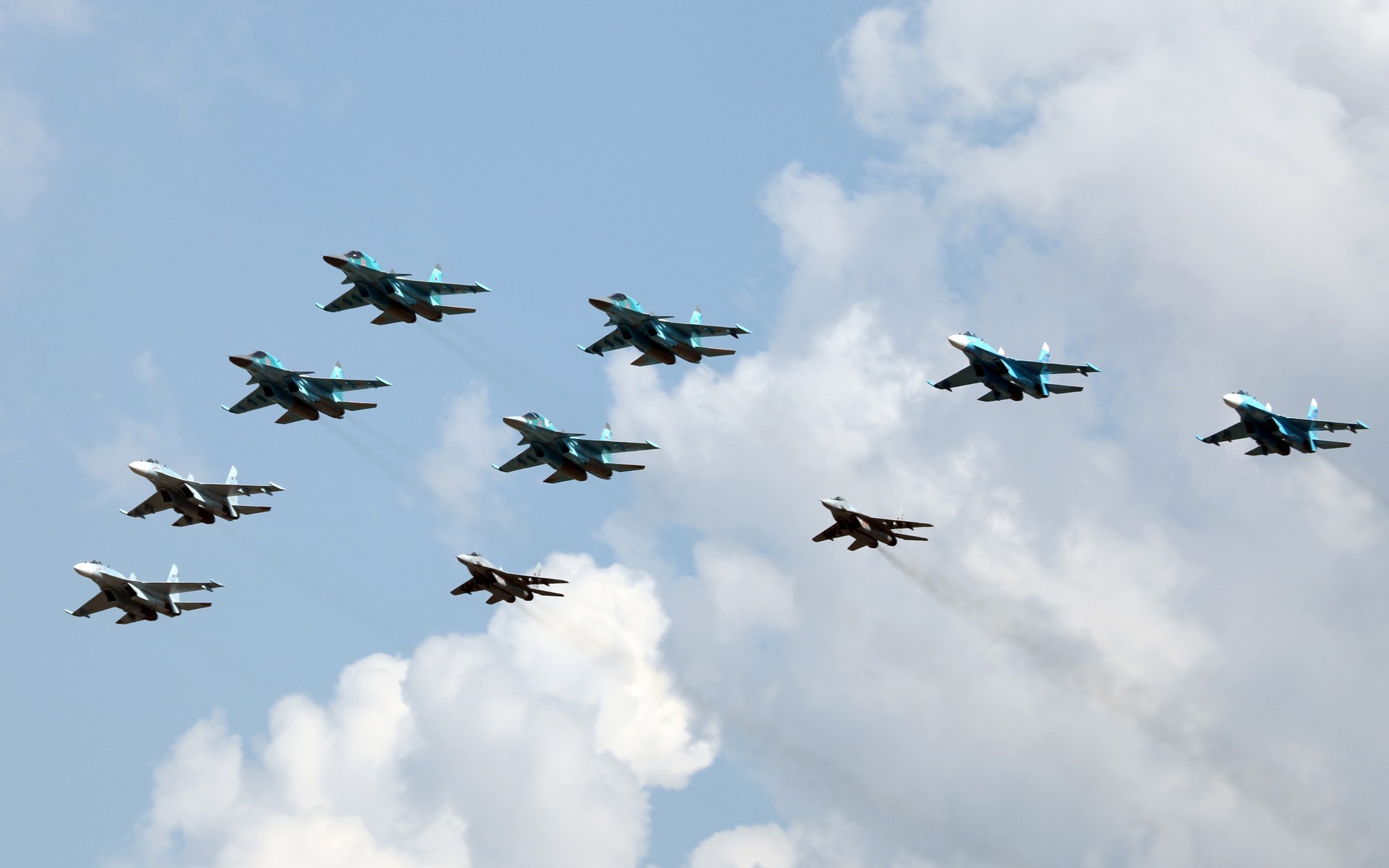 aircraft, Jets, Sukhoi, Sukhoi Su 35, Sukhoi Su 34 Wallpaper