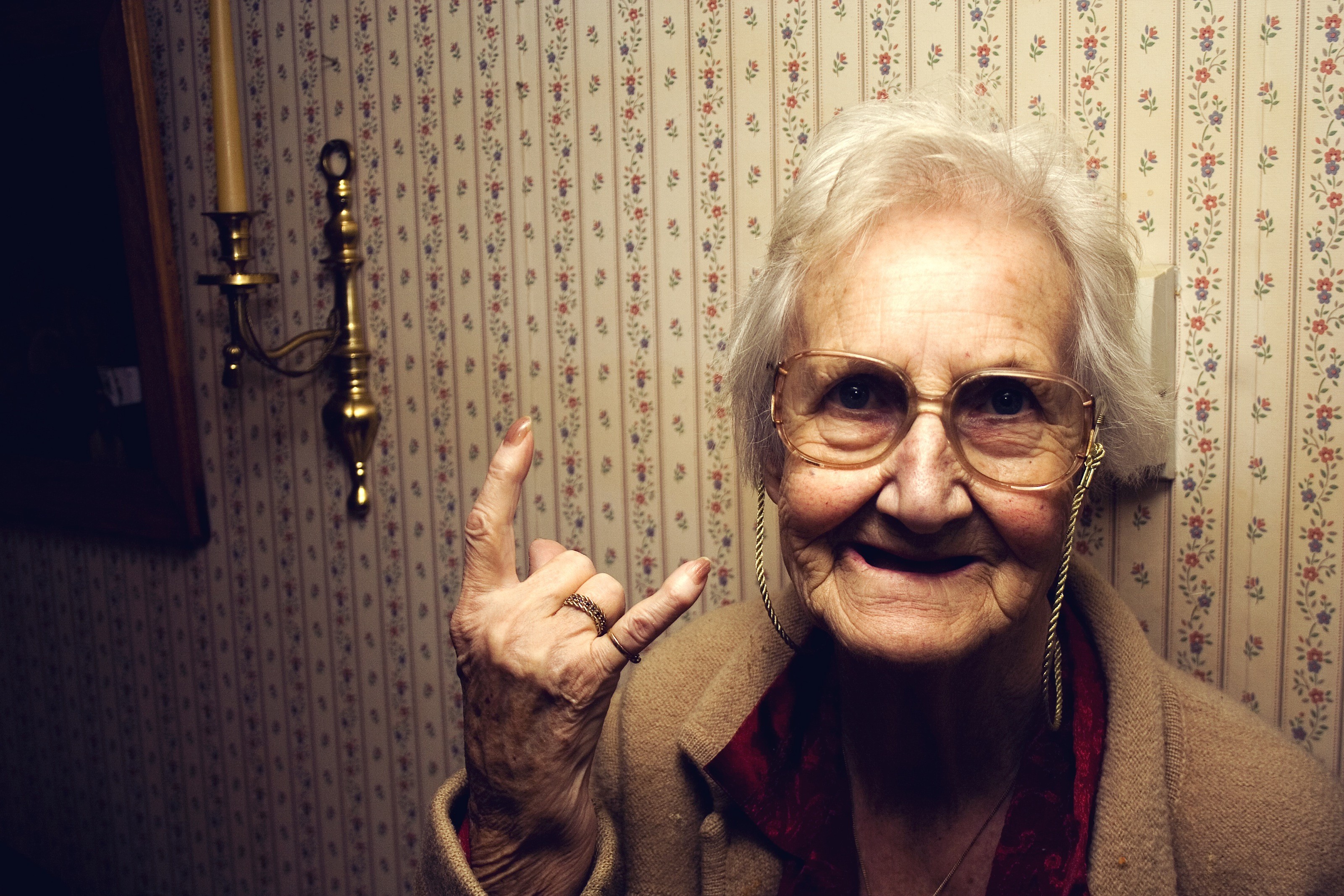 old People, Glasses, Rock And Roll, White Hair Wallpaper