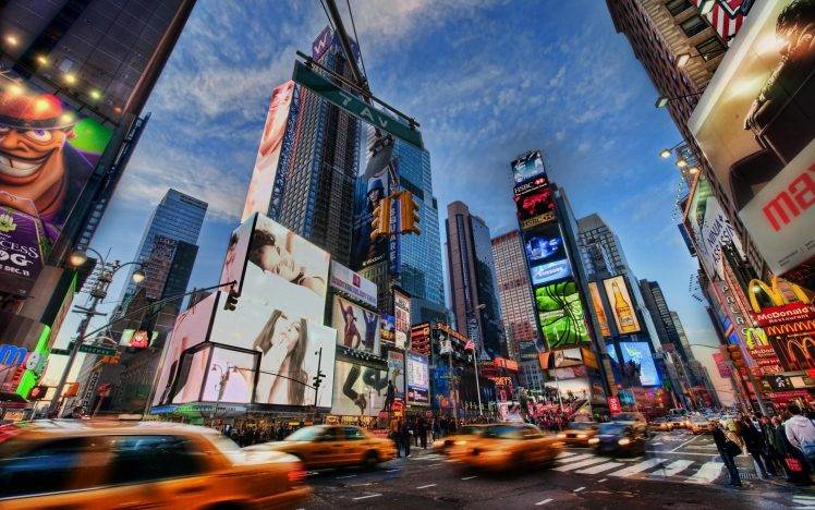 New York City, Motion Blur, Cityscape, Traffic HD Wallpaper Desktop Background