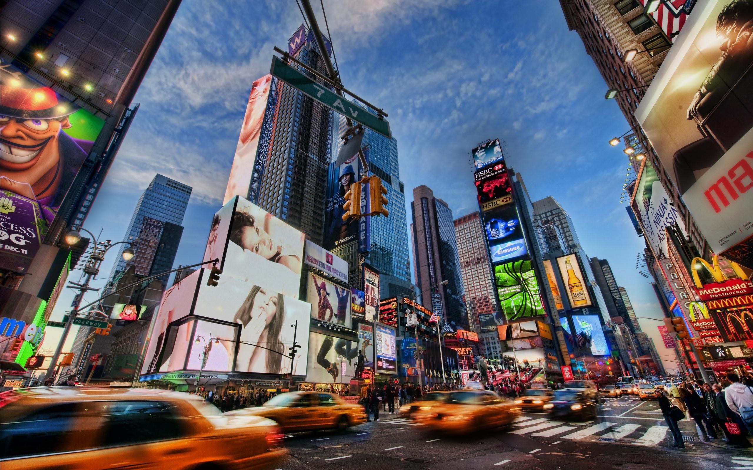 New York City, Motion Blur, Cityscape, Traffic Wallpaper