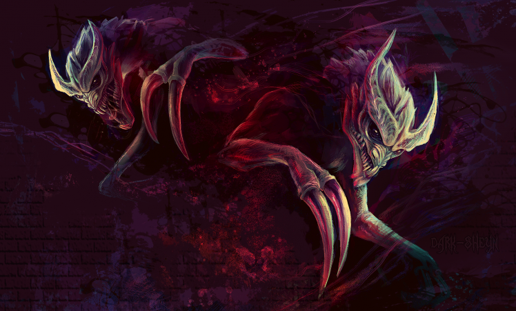 artwork, Demon HD Wallpaper Desktop Background
