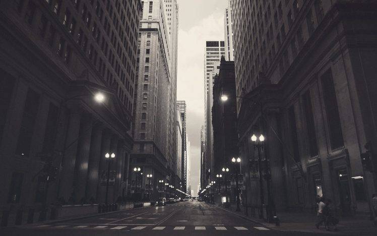 city, Chicago, Gray HD Wallpaper Desktop Background