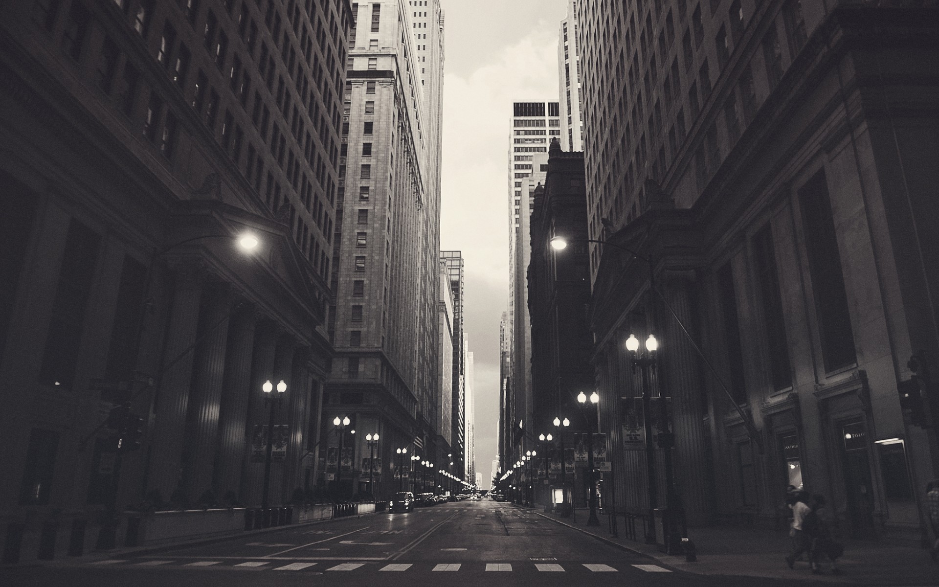 city, Chicago, Gray Wallpaper