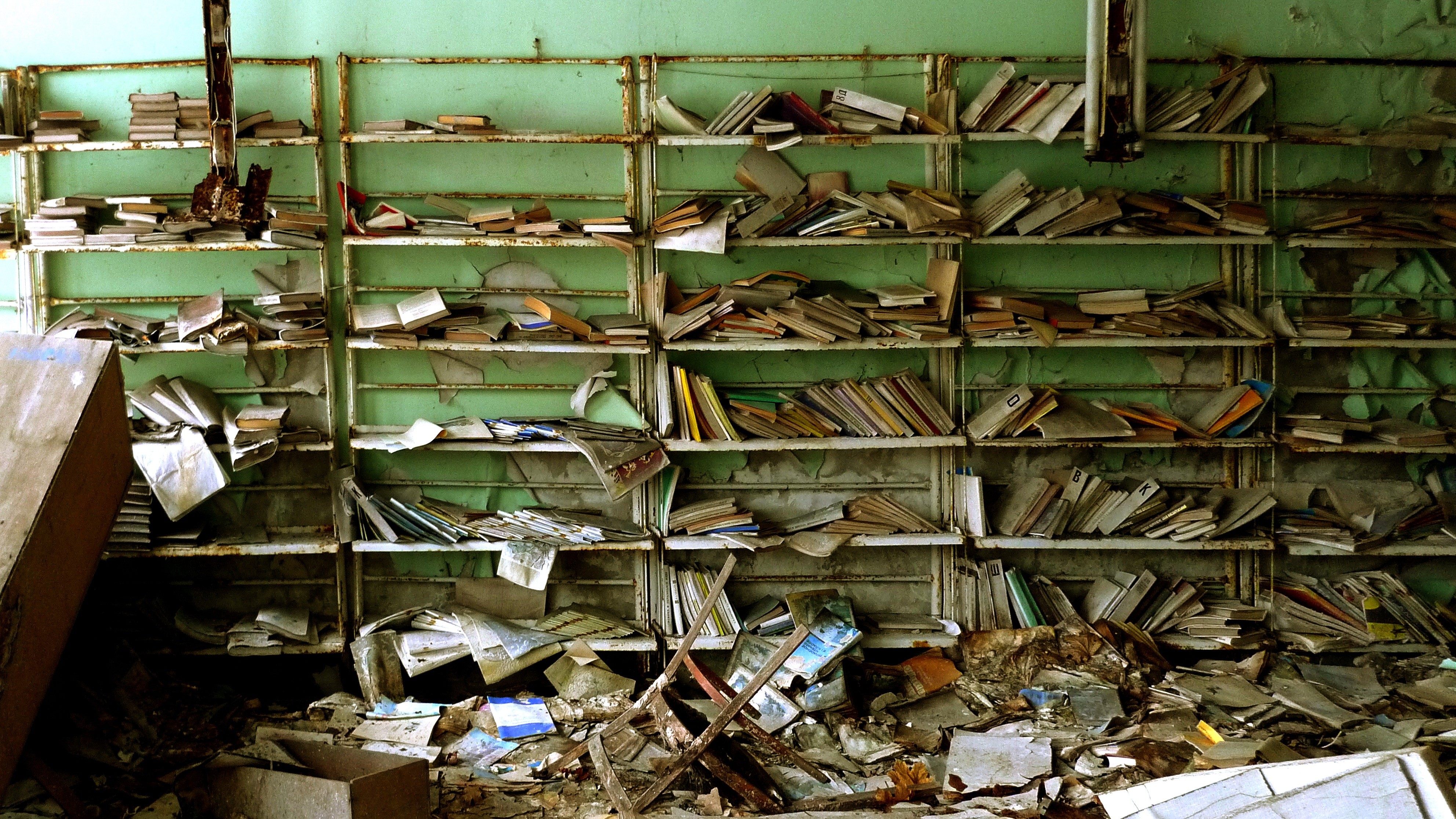anime, Old Paper, Apocalyptic, Old Building, Books Wallpaper