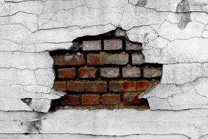 cracked, Bricks, Broken