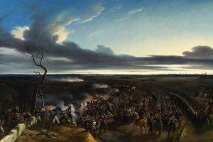 painting, Battle, Armies, France, Classic Art, Soldier, Clouds