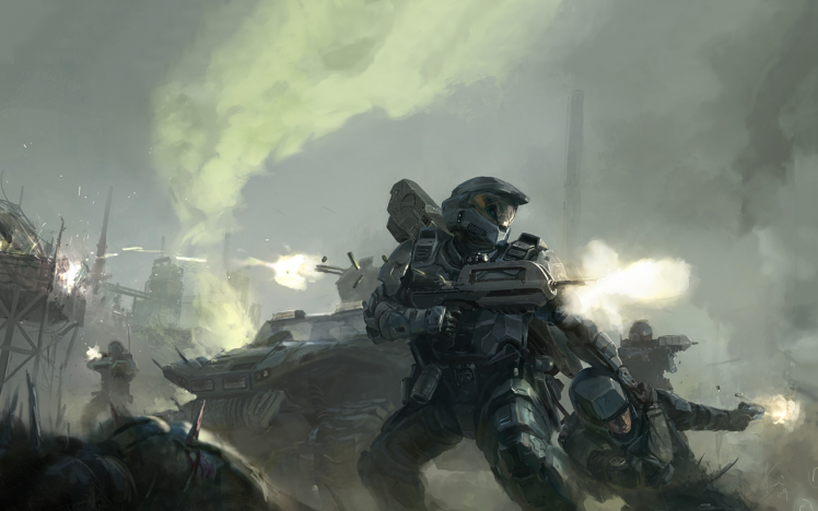 Halo, War, Concept Art HD Wallpaper Desktop Background