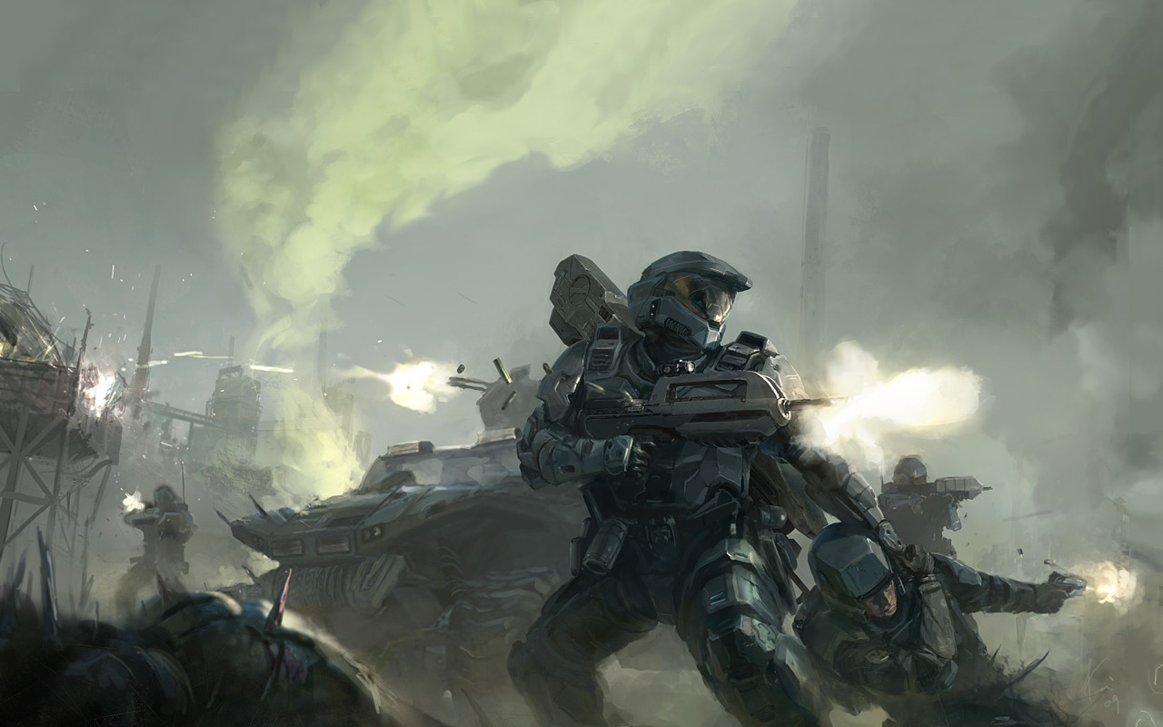 Halo, War, Concept Art Wallpaper