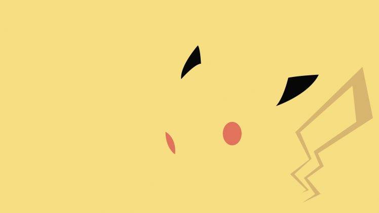 minimalism, Pikachu HD Wallpaper Desktop Background