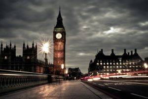 cityscape, City, Building, HDR, Big Ben, Lights, Clocktowers, London