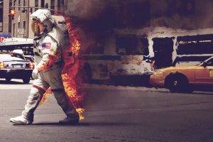 astronaut, Fire