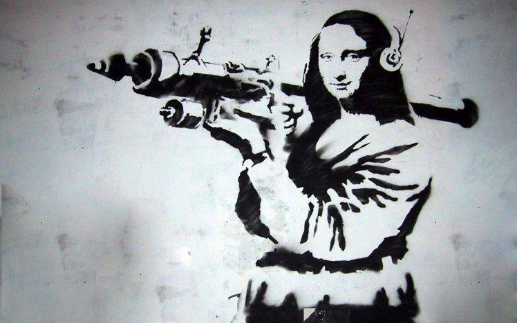 Graffiti Mona Lisa Banksy Wallpapers Hd Desktop And Mobile Backgrounds