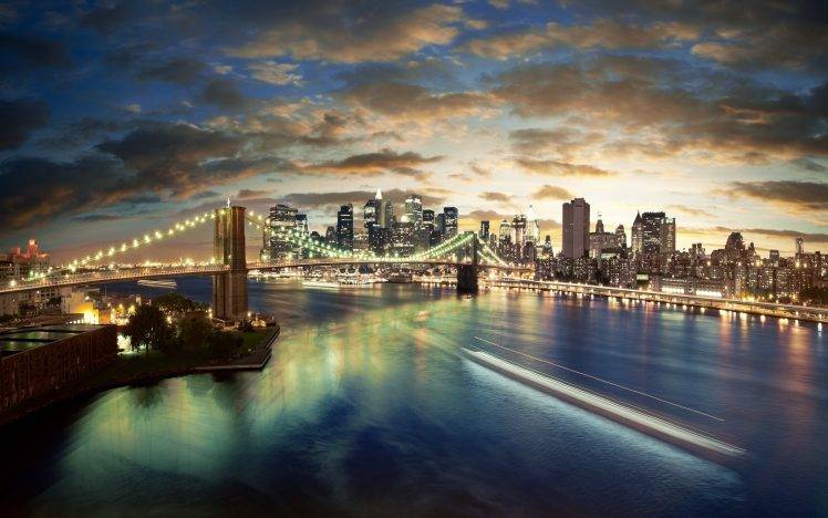 Brooklyn Bridge, Bridge, City, Cityscape, New York City HD Wallpaper Desktop Background