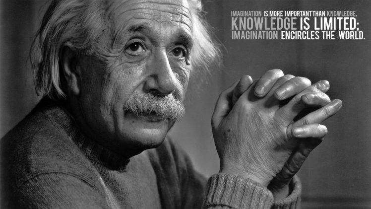 Albert Einstein, Motivational HD Wallpaper Desktop Background