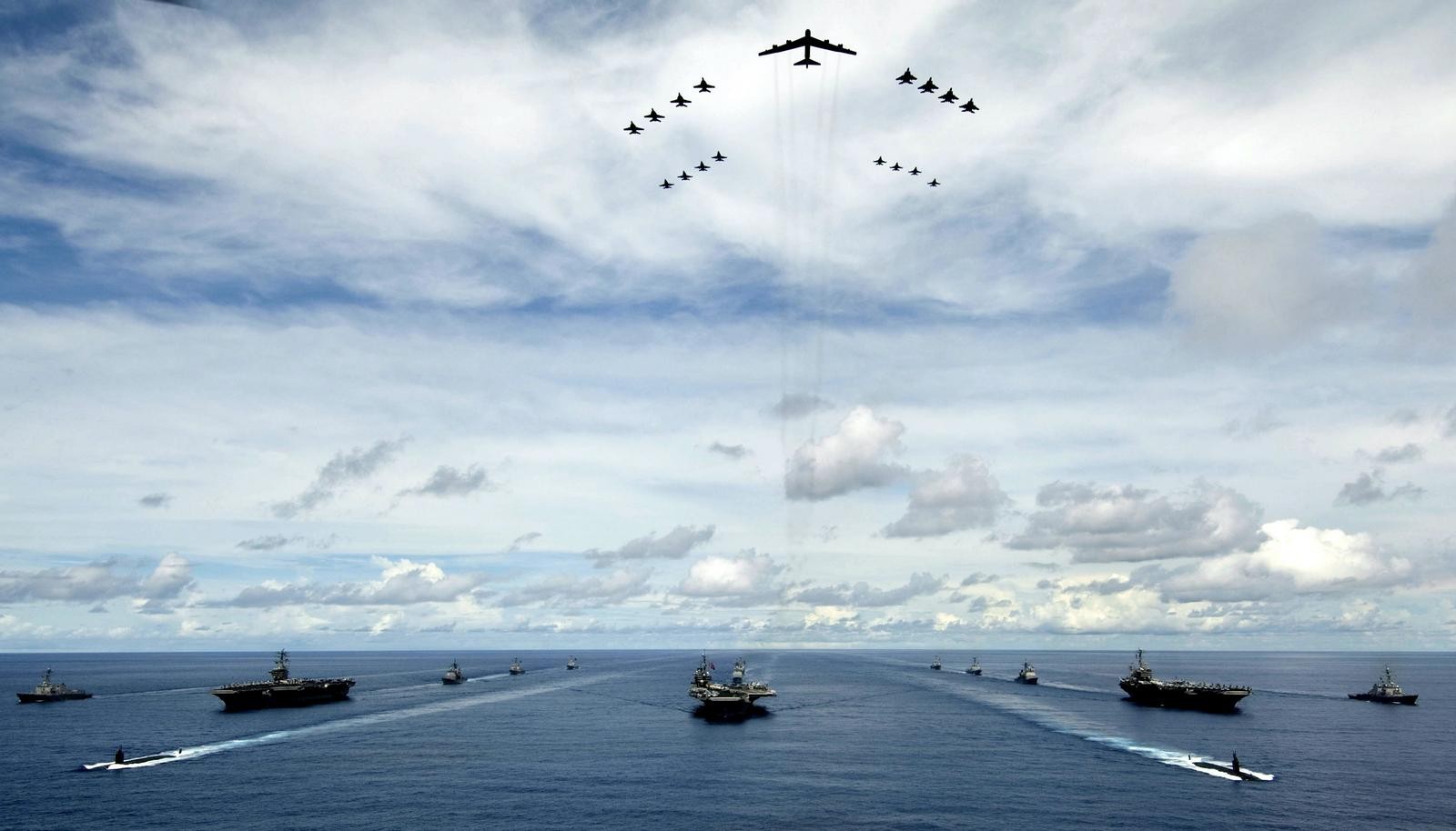 war, Ship, Airplane, Aircraft, Submarine, Fleet, Sea Wallpaper