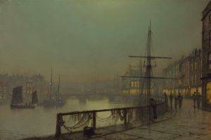 painting, Ship, Ports, John Atkinson Grimshaw, Classic Art