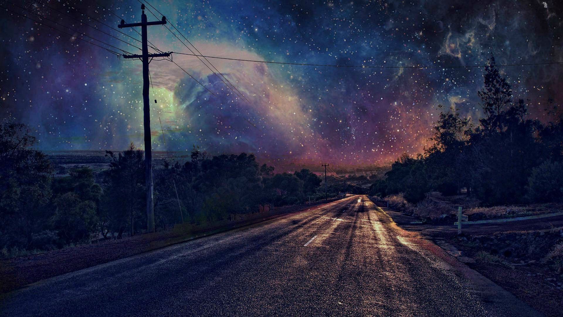 photography, Nebula, Sky, Photo Manipulation, Stars Wallpaper