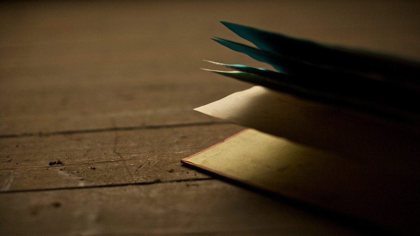 wooden Surface, Books, Shadow, Depth Of Field Wallpaper