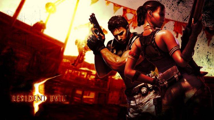 Resident Evil, Resident Evil 5, Chris Redfield, Sheva Alomar HD Wallpaper Desktop Background