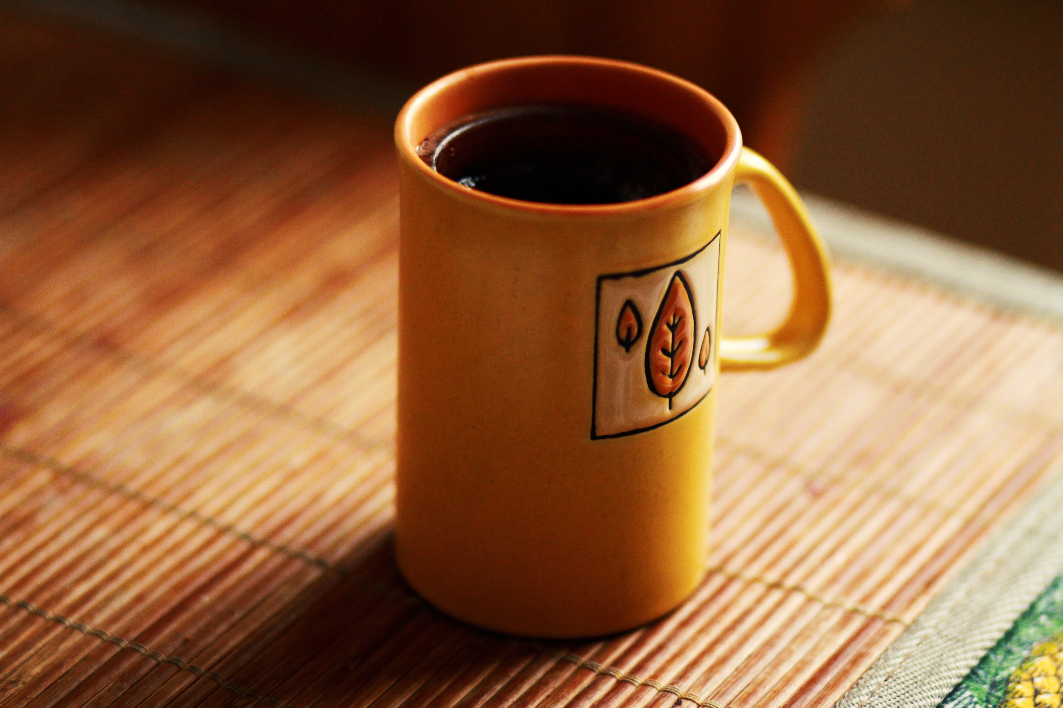 coffee, Tea, Yellow, Morning Wallpaper