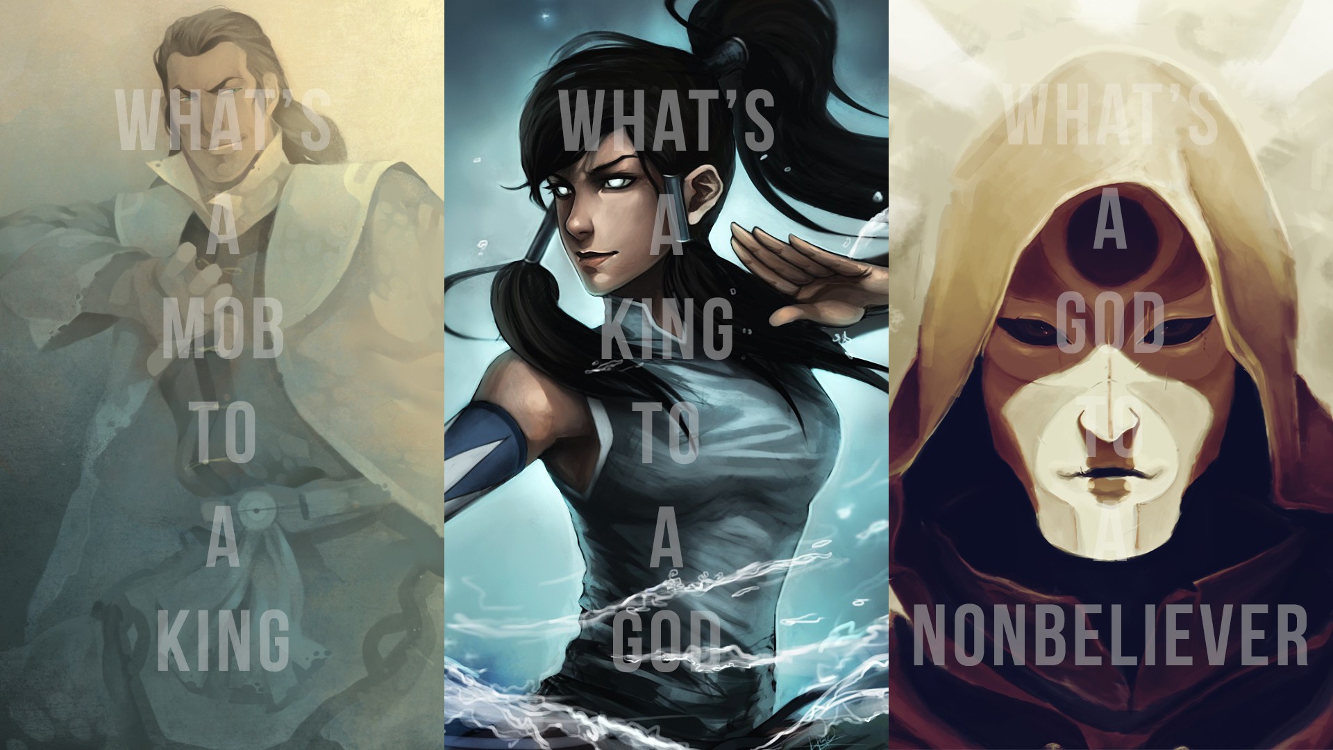 Korra, The Legend Of Korra, Avatar, Amon, Tarrlok Wallpaper