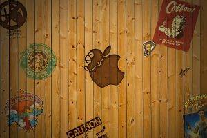 wood, Apple Inc., Starbucks