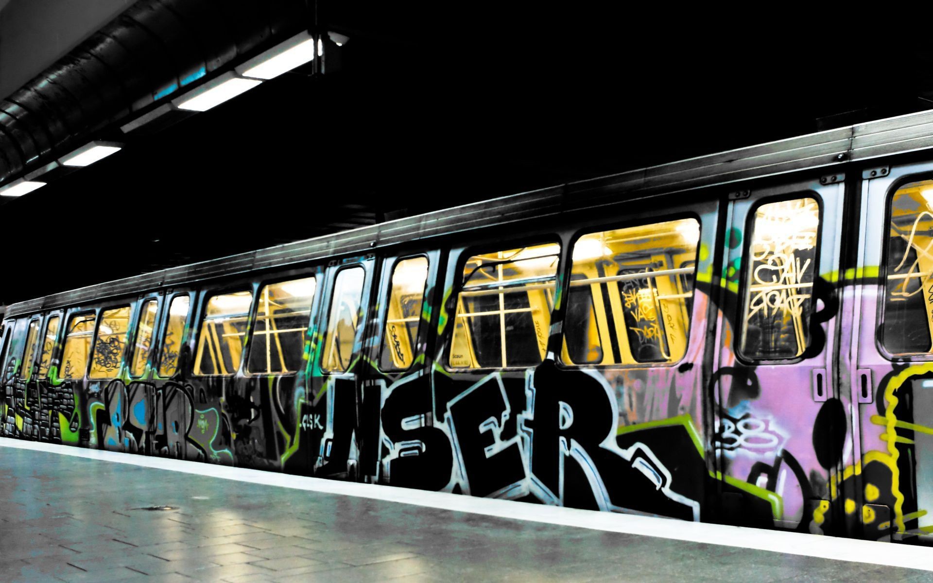 graffiti, Subway Wallpaper