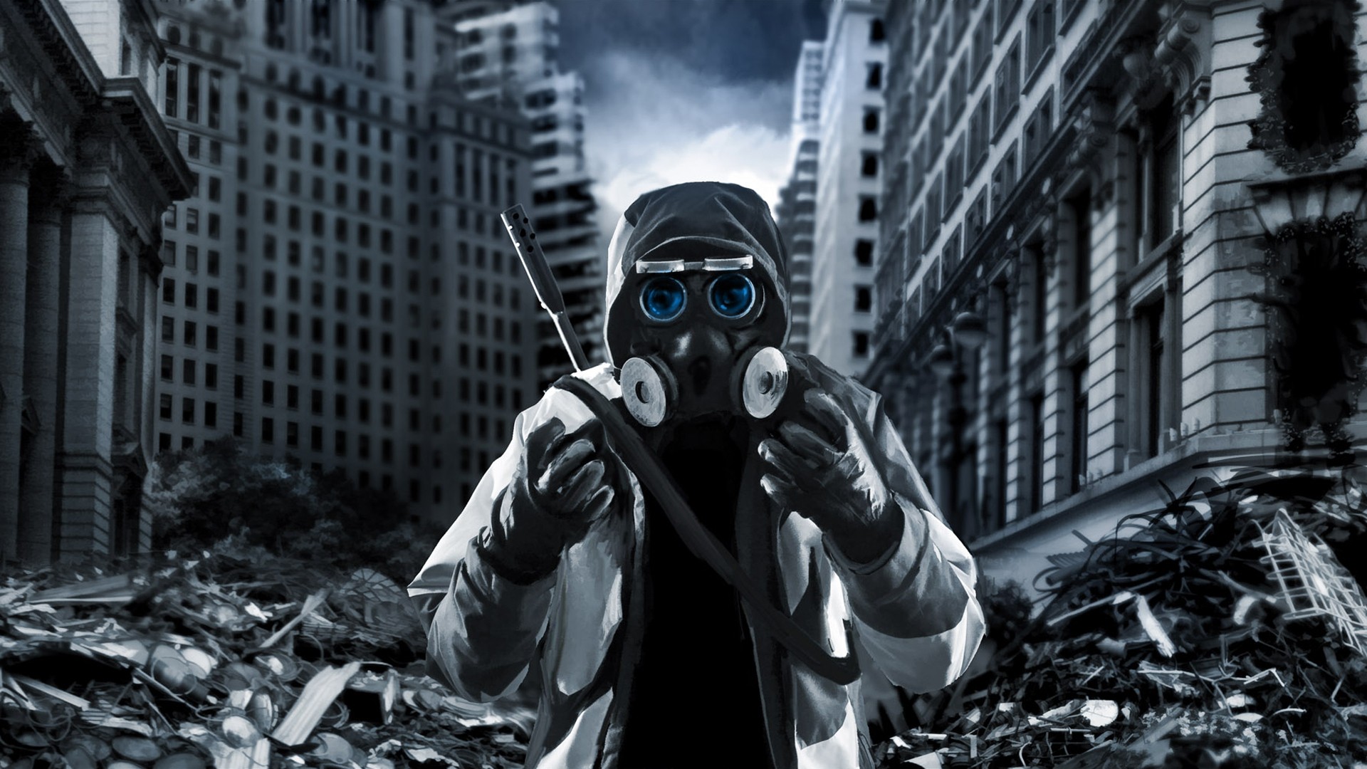 gas Masks, Gone With The Blastwave, Destruction, Romantically Apocalyptic Wallpaper