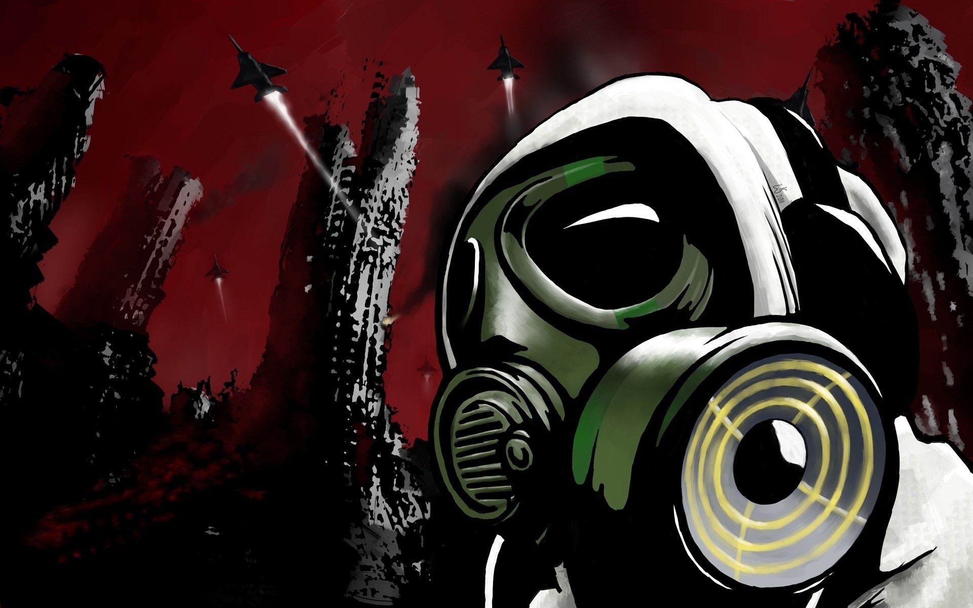 gas Masks Wallpaper
