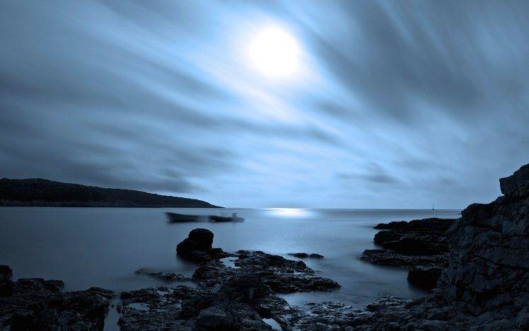 Sea, Night Wallpapers Hd / Desktop And Mobile Backgrounds