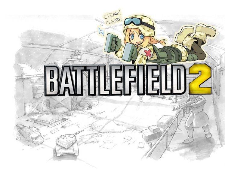 Battlefield, Anime Girls HD Wallpaper Desktop Background
