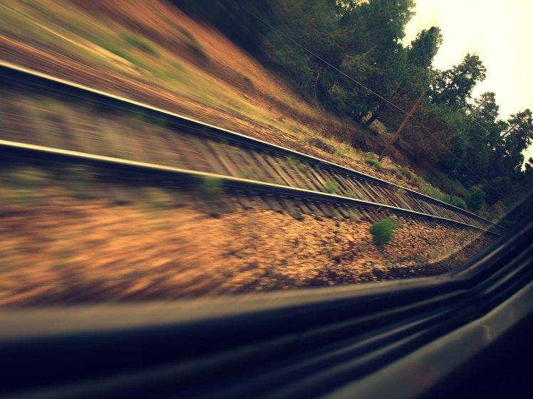 train, Railway, Motion Blur HD Wallpaper Desktop Background