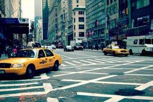 street, Traffic, New York City, Taxi