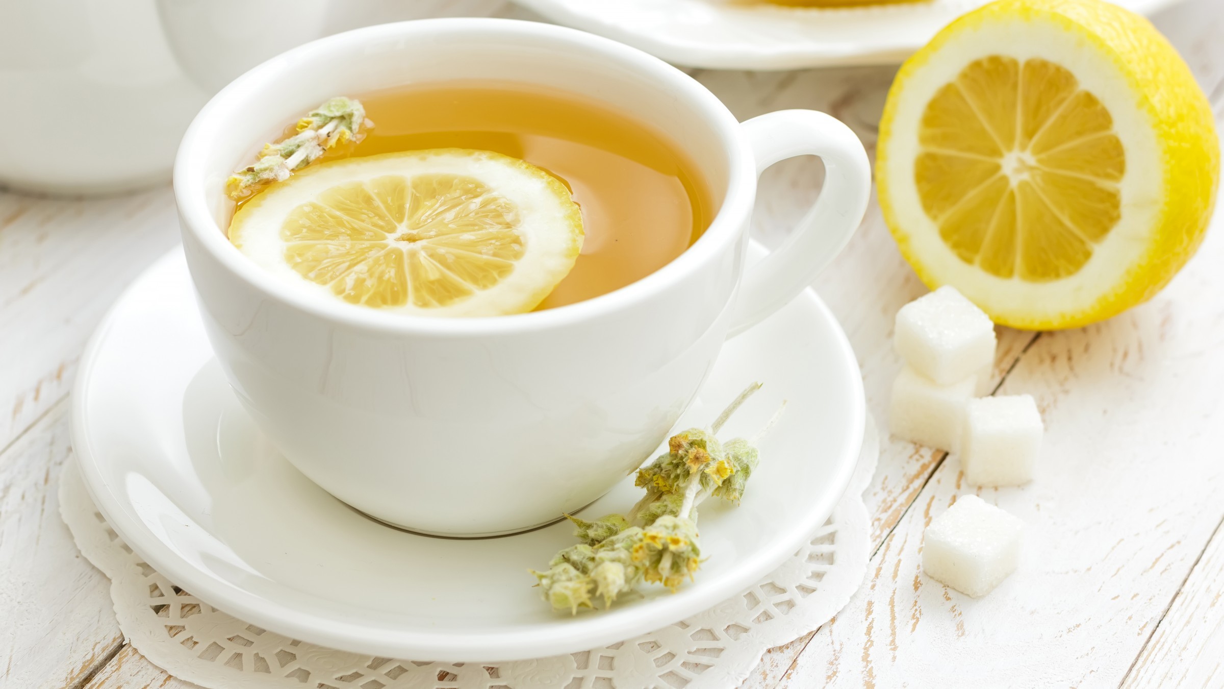 tea, Food, Lemons, Sugar Wallpaper