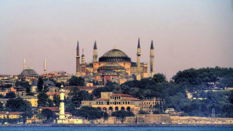 Turkey, Mosques, Istanbul, Hagia Sophia HD Wallpaper Desktop Background