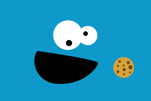 minimalism, Cookie Monster, Sesame Street