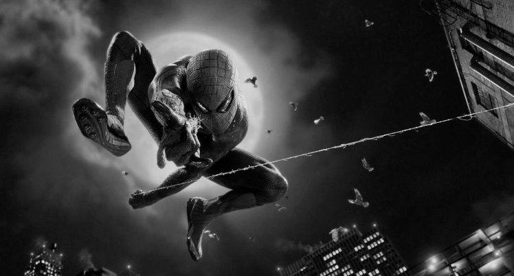 Spider Man, Moon HD Wallpaper Desktop Background