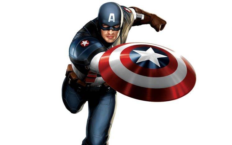 Captain America, Shields, White Background HD Wallpaper Desktop Background